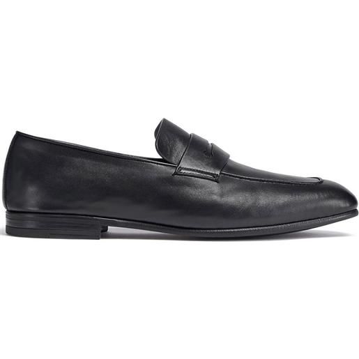 Zegna l'asola leather loafers - nero