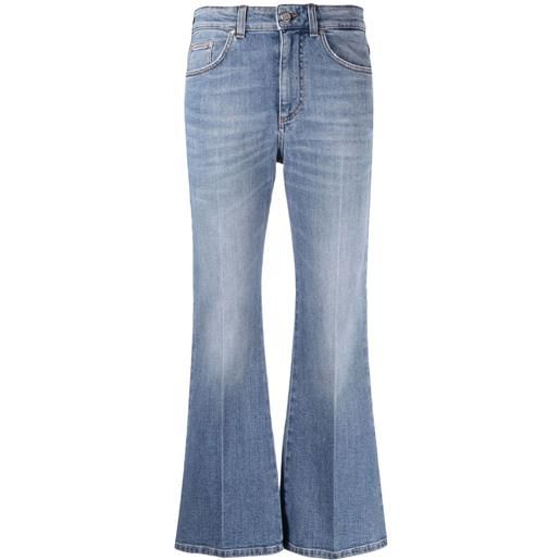 Stella McCartney jeans svasati a vita alta - blu
