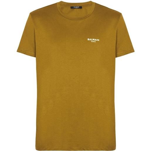 Balmain t-shirt con stampa - marrone