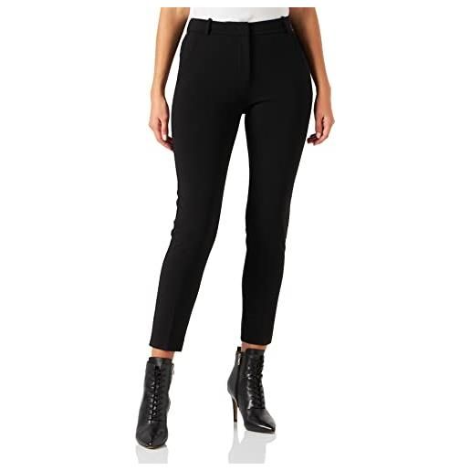 Pinko bello 124 pantalone punto stof, z99_nero limousine, 44 donna