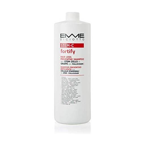 EMME DICIOTTO emmediciotto stem-c fortify hair loss preventive shampoo 1000 ml