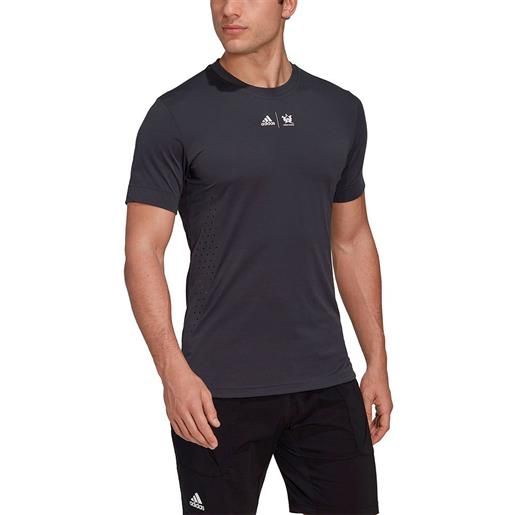 Adidas new york graphic short sleeve t-shirt grigio xl uomo