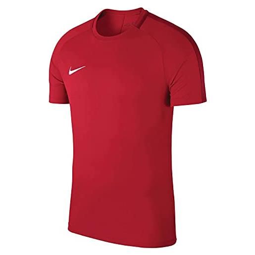 Nike academy18, t-shirt bambino, rosso università/rosso palestra/bianco, m