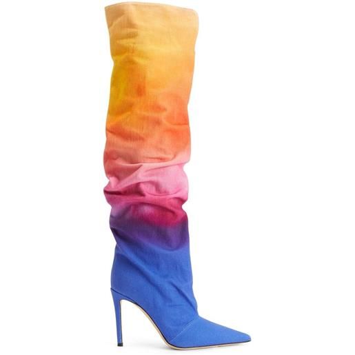 Giuseppe Zanotti stivali al ginocchio - multicolore