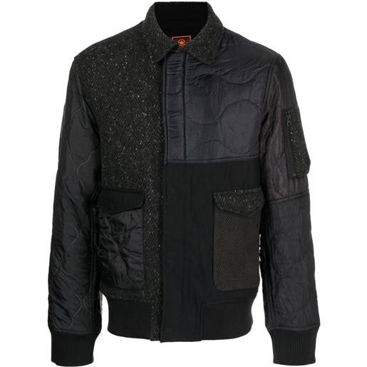Maharishi giacca con design patchwork - nero