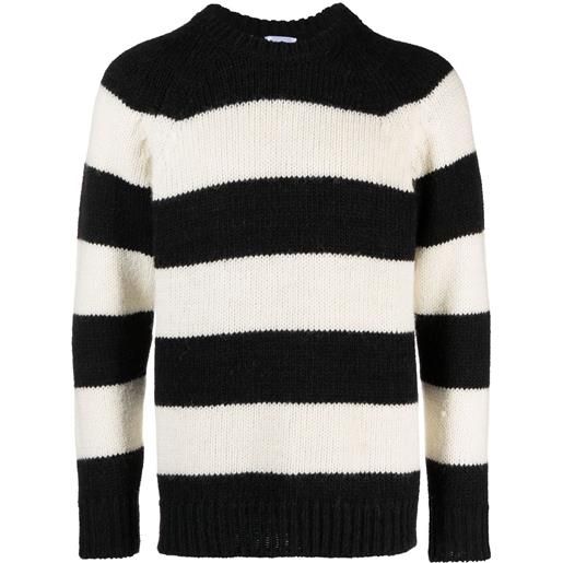 PT Torino maglione a righe bicolore - nero