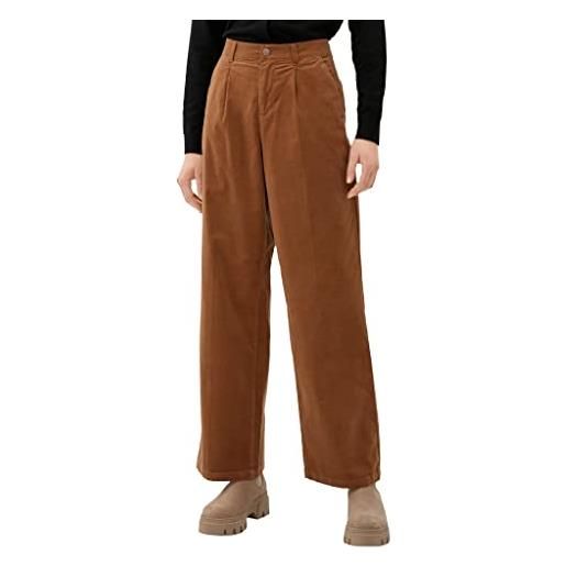 s.Oliver hosen lang pantaloni lunghi, brown, 38 da donna