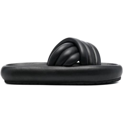 Isabel Marant sandali slides con fasce incrociate - nero