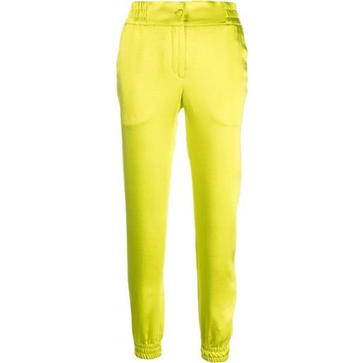 Philipp Plein pantaloni sportivi affusolati - giallo