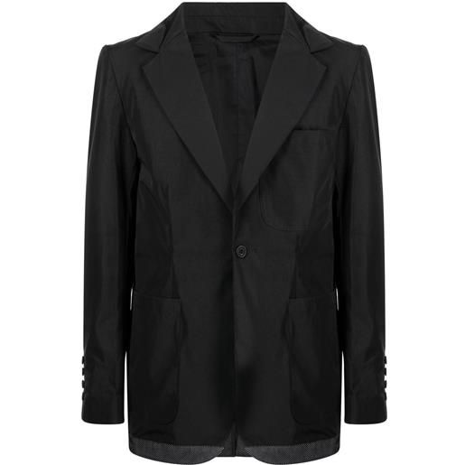 The Power For The People blazer monopetto - nero