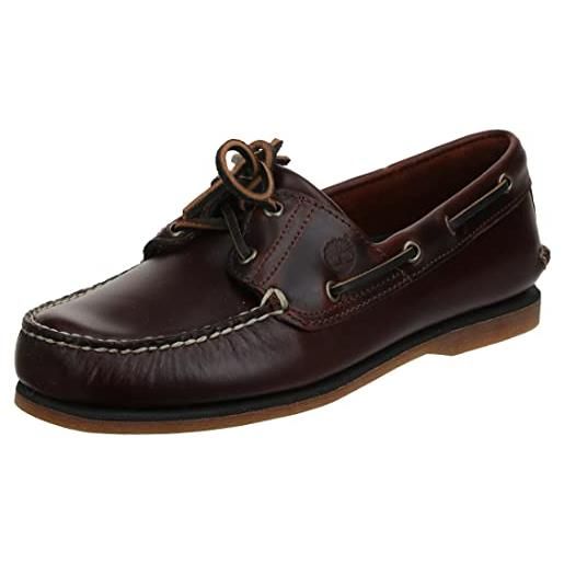 Timberland classic 2 eye, scarpe da barca uomo, marrone ( brown sahara), 46 eu