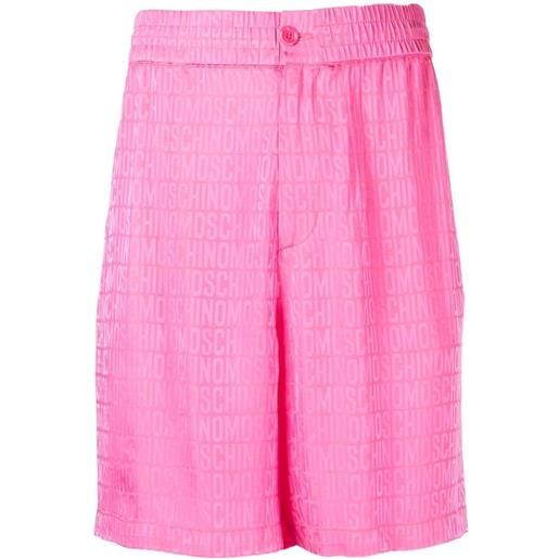 Moschino shorts con stampa - rosa