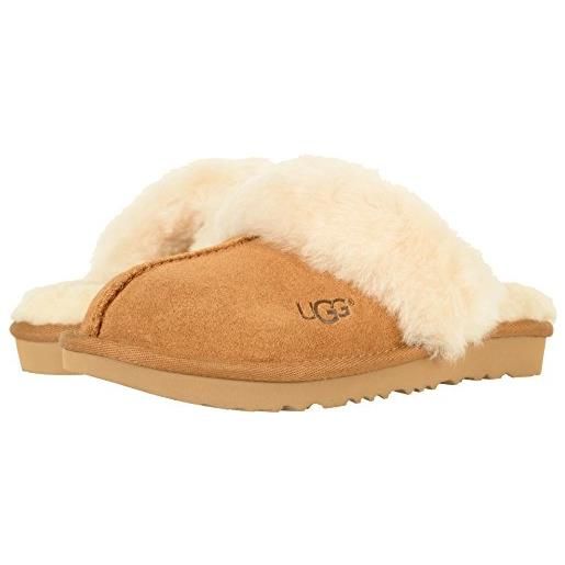 UGG ds' cozy ii, pantofole unisex - bambini e ragazzi, marrone (chestnut), 32.5 eu