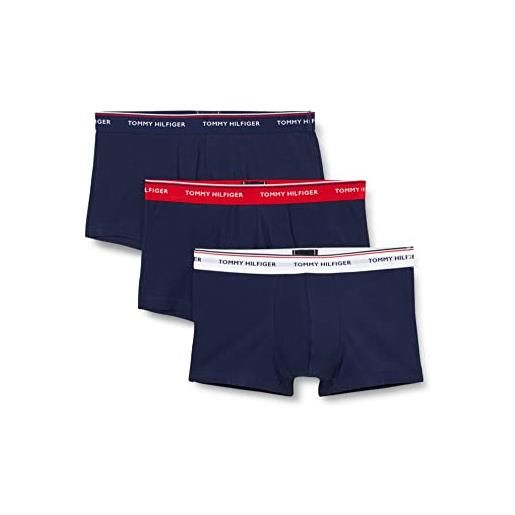 Tommy Hilfiger pantaloncino boxer uomo confezione da 3 intimo, multicolore (frosted green/army green/dark ash), s