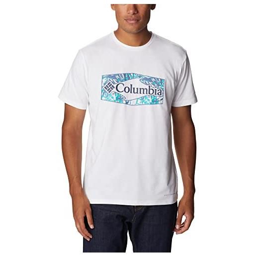 Columbia sun trek, maglietta a maniche corte con stampa, uomo