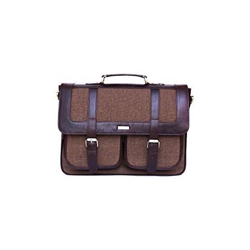 Jah classic messenger bag - borsa da lavoro uomo, marrone (gemischtes), 5.1x28x38 cm (b x h t)