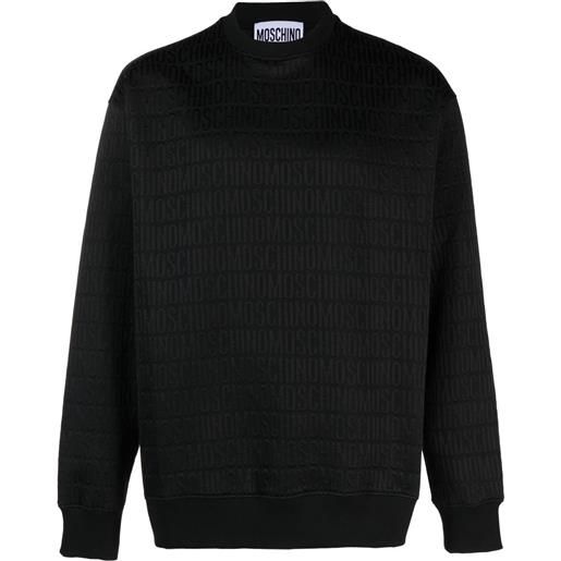 Moschino maglione con motivo jacquard - nero