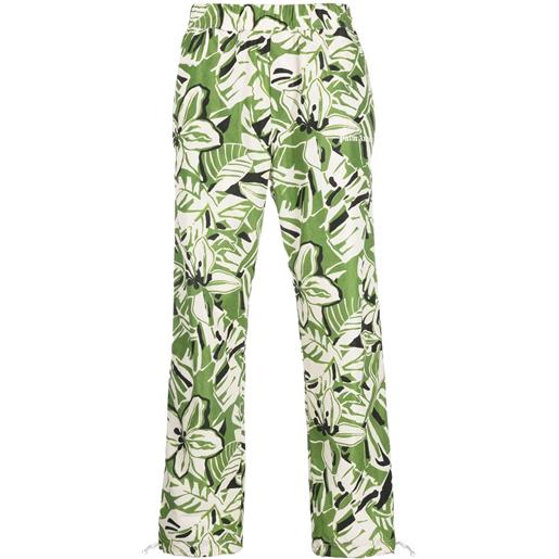 Palm Angels pantaloni dritti a fiori - verde