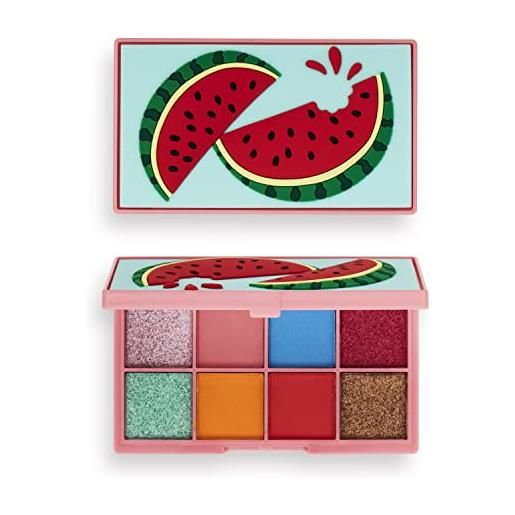I Heart Revolution, mini tasty watermelon eyeshadow palette, 8 pan