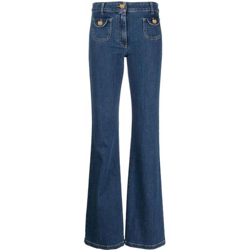 Moschino jeans con bottoni - blu
