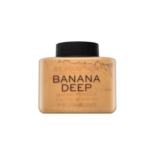 Makeup Revolution baking powder banana deep cipria per l' unificazione della pelle e illuminazione 32 g