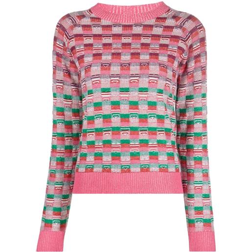 Barrie maglione con motivo grafico - rosa