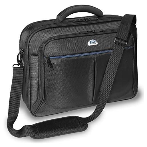 PEDEA borsa per notebook premium 43,9cm (17,3 pollici) con scomparto per tablet e pc, nera