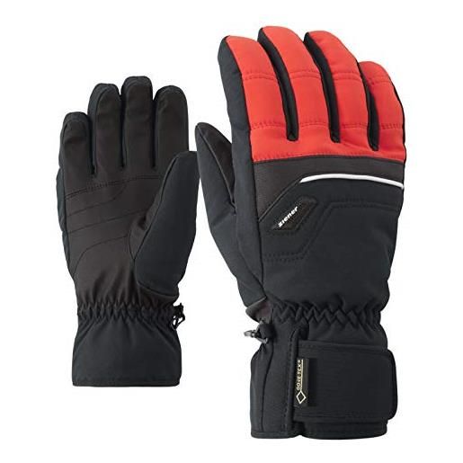 Ziener glyn gtx gore plus caldi, modello alpine, guanti da sci/sport invernali, impermeabili, traspiranti uomo, rosso (rosso), 7