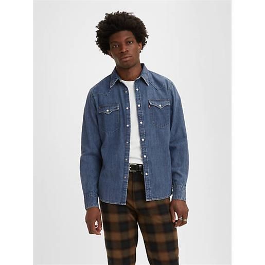 Levi's camicia standard western barstow blu / lower haight