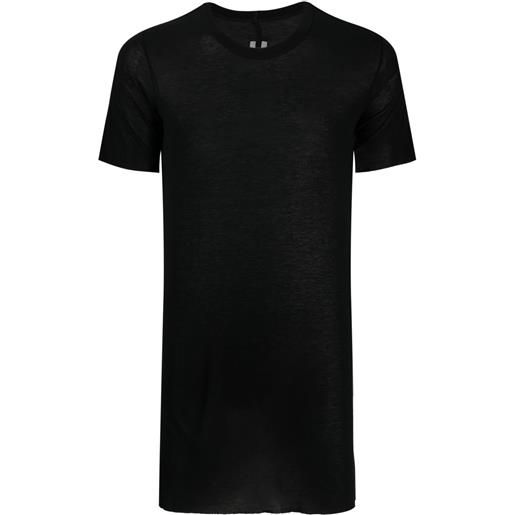 Rick Owens t-shirt lunga - nero