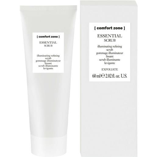 Comfort Zone essential scrub 60ml - scrub viso illuminante levigante