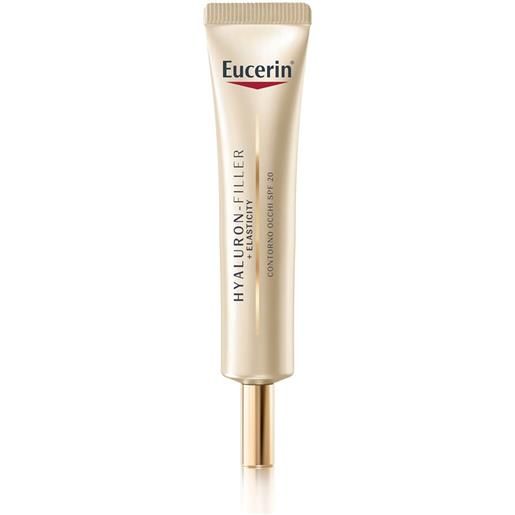 Eucerin hyaluron-filler + elasticity contorno occhi spf 20 15 ml concentrato