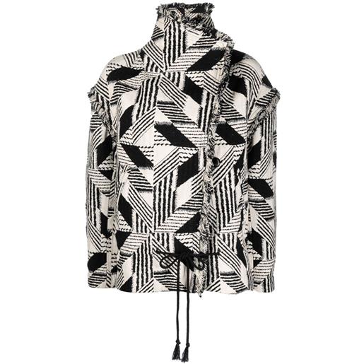 MARANT ÉTOILE giacca con stampa geometrica - nero