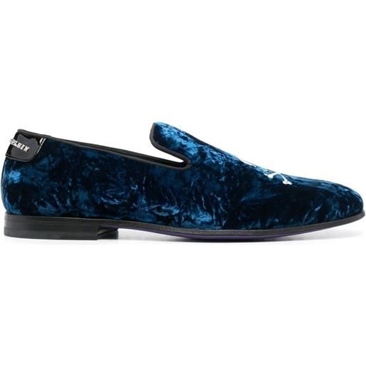 Philipp Plein slippers con applicazione - blu