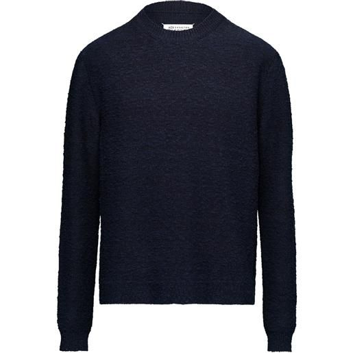 Maison Margiela maglione nostalgic bouclé - blu