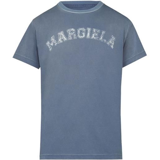 Maison Margiela t-shirt con stampa - blu