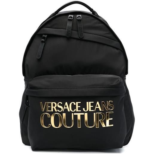 Versace Jeans Couture zaino con stampa - nero