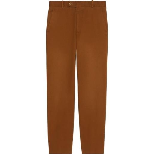Gucci pantaloni dritti - marrone