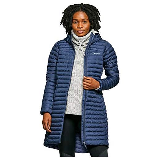 Berghaus nula-cappotto lungo con micro isolato, design durevole, resistente all'acqua, giacca donna, crepuscolo, 14
