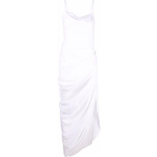 Jacquemus abito la robe saudade longue - bianco
