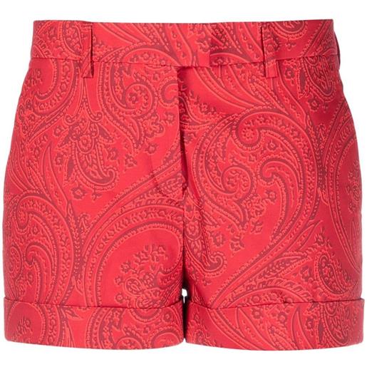 ETRO shorts con stampa paisley - rosso