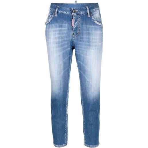 Dsquared2 jeans crop jennifer - blu