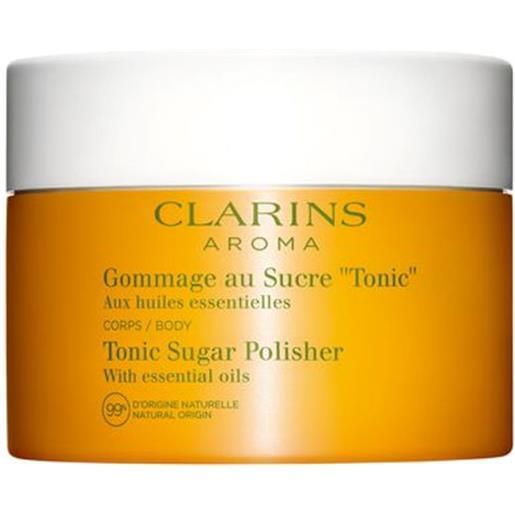 Clarins tonic scrub 250 ml esfoliante per una pelle nutrita, morbida ed elastica, grana cutanea affinata e sensazione di benessere