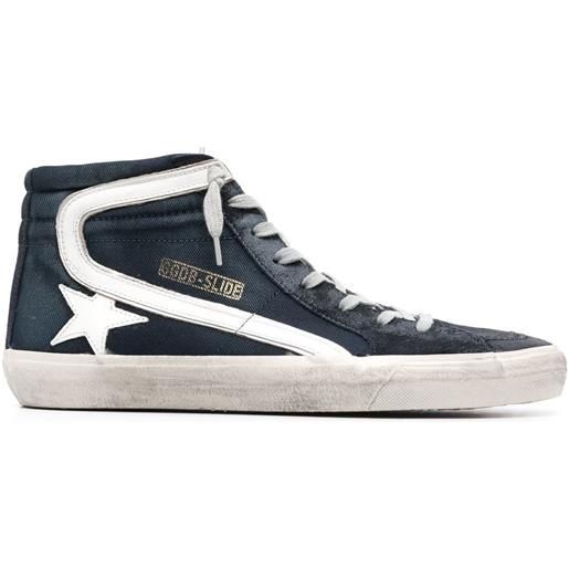 Golden Goose sneakers con applicazione - blu