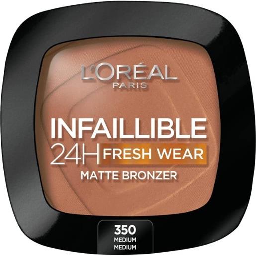 L'Oreal Paris infaillible 24h fresh wear matte bronzer - terra abbronzante n. 350 medium