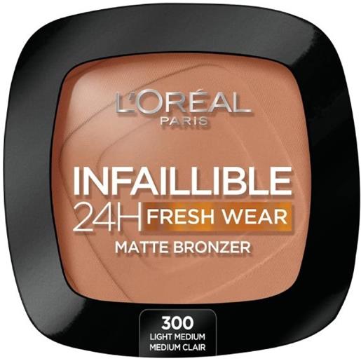 L'Oreal Paris infaillible 24h fresh wear matte bronzer - terra abbronzante n. 300 light medium