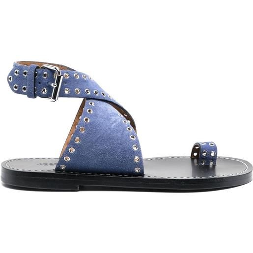 Isabel Marant sandali con dettaglio traforato - blu