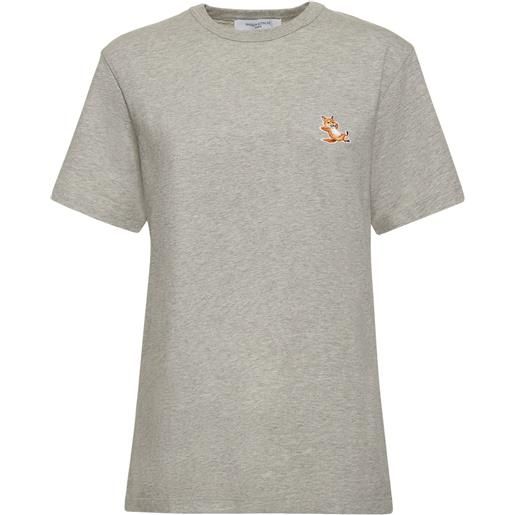 MAISON KITSUNÉ t-shirt chillax fox in cotone con patch