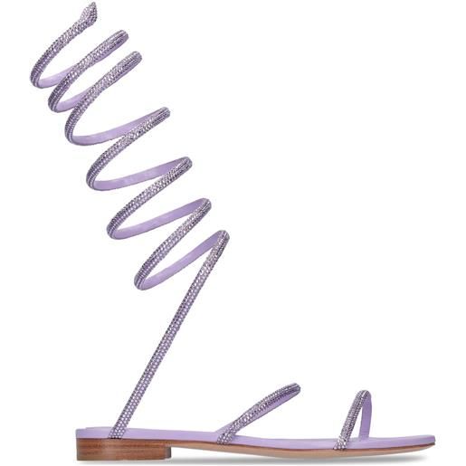 RENÉ CAOVILLA sandali in raso con decorazioni 10mm