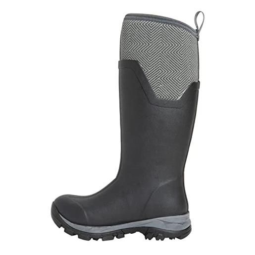Muck Boots arctic ice alto agat, stivali in gomma donna, nero maroon, 36 eu